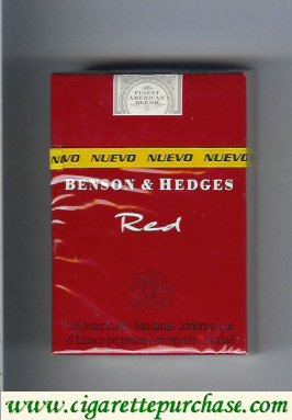 Benson and Hedges Red cigarette england